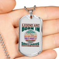 Legend Are Born in Sagittarius Zodiac Necklace Stainless Steel or 18k Gold Dog Tag 24" Chain-Express Your Love Gifts