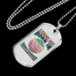 Legend Are Born in Sagittarius Zodiac Necklace Stainless Steel or 18k Gold Dog Tag 24" Chain-Express Your Love Gifts