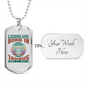Legend Are Born in Taurus Zodiac Necklace Stainless Steel or 18k Gold Dog Tag 24" Chain-Express Your Love Gifts