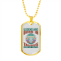 Legend Are Born in Taurus Zodiac Necklace Stainless Steel or 18k Gold Dog Tag 24" Chain-Express Your Love Gifts