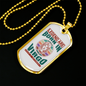 Legend Are Born in Virgo Zodiac Necklace Stainless Steel or 18k Gold Dog Tag 24" Chain-Express Your Love Gifts