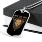 Leo Dog Tag Astrology Zodiac Sign Stainless Steel or 18k Gold 24" Chain-Express Your Love Gifts