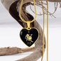 Leo Horoscope Zodiac Necklace Stainless Steel or 18k Gold Heart 18-22"-Express Your Love Gifts