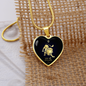 Leo Horoscope Zodiac Necklace Stainless Steel or 18k Gold Heart 18-22"-Express Your Love Gifts