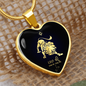 Leo Horoscope Zodiac Necklace Stainless Steel or 18k Gold Heart 18-22"-Express Your Love Gifts
