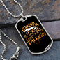 Leo Talking Zodiac Necklace Stainless Steel or 18k Gold Dog Tag 24" Chain-Express Your Love Gifts