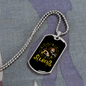 Leo The Lion Zodiac Necklace Stainless Steel or 18k Gold Dog Tag 24" Chain-Express Your Love Gifts