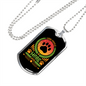 Less People More Dogs Necklace Stainless Steel or 18k Gold Dog Tag 24" Chain-Express Your Love Gifts