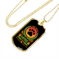 Less People More Dogs Necklace Stainless Steel or 18k Gold Dog Tag 24" Chain-Express Your Love Gifts