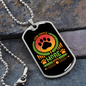 Less People More Dogs Necklace Stainless Steel or 18k Gold Dog Tag 24" Chain-Express Your Love Gifts