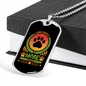 Less People More Dogs Necklace Stainless Steel or 18k Gold Dog Tag 24" Chain-Express Your Love Gifts