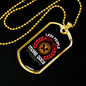 Less People More Dogs White Necklace Stainless Steel or 18k Gold Dog Tag 24" Chain-Express Your Love Gifts