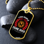 Less People More Dogs White Necklace Stainless Steel or 18k Gold Dog Tag 24" Chain-Express Your Love Gifts