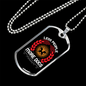 Less People More Dogs White Necklace Stainless Steel or 18k Gold Dog Tag 24" Chain-Express Your Love Gifts
