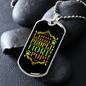 Less People More Pups Colorful Necklace Stainless Steel or 18k Gold Dog Tag 24" Chain-Express Your Love Gifts