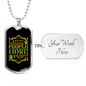 Less People More Pups Colorful Necklace Stainless Steel or 18k Gold Dog Tag 24" Chain-Express Your Love Gifts