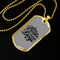 Less People Necklace Stainless Steel or 18k Gold Dog Tag 24" Chain-Express Your Love Gifts