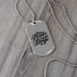 Less People Necklace Stainless Steel or 18k Gold Dog Tag 24" Chain-Express Your Love Gifts