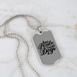 Less People Necklace Stainless Steel or 18k Gold Dog Tag 24" Chain-Express Your Love Gifts