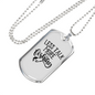 Less Talk More Fishing Necklace Stainless Steel or 18k Gold Dog Tag 24" Chain-Express Your Love Gifts