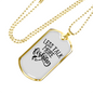 Less Talk More Fishing Necklace Stainless Steel or 18k Gold Dog Tag 24" Chain-Express Your Love Gifts