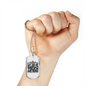 Let Go Of Petty Thing Christian Necklace Stainless Steel or 18k Gold Dog Tag 24" Chain-Express Your Love Gifts