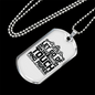 Let Go Of Petty Thing Christian Necklace Stainless Steel or 18k Gold Dog Tag 24" Chain-Express Your Love Gifts