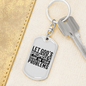 Let God'S Promises Keychain Stainless Steel or 18k Gold Dog Tag Keyring-Express Your Love Gifts
