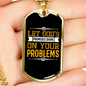 Let God's Promises Shine Christian Necklace Stainless Steel or 18k Gold Dog Tag 24" Chain-Express Your Love Gifts