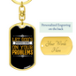 Let God'S Promises Shine Keychain Stainless Steel or 18k Gold Dog Tag Keyring-Express Your Love Gifts