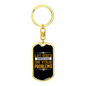 Let God'S Promises Shine Keychain Stainless Steel or 18k Gold Dog Tag Keyring-Express Your Love Gifts