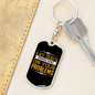 Let God'S Promises Shine Keychain Stainless Steel or 18k Gold Dog Tag Keyring-Express Your Love Gifts