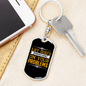 Let God'S Promises Shine Keychain Stainless Steel or 18k Gold Dog Tag Keyring-Express Your Love Gifts