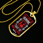 Let Love Be Genuine Christian Necklace Stainless Steel or 18k Gold Dog Tag 24" Chain-Express Your Love Gifts