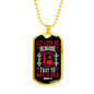 Let Love Be Genuine Christian Necklace Stainless Steel or 18k Gold Dog Tag 24" Chain-Express Your Love Gifts