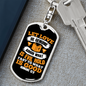 Let Love Be Genuine Romans 12:9 Keychain Stainless Steel or 18k Gold Dog Tag Keyring-Express Your Love Gifts