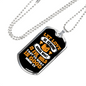 Let Love Christian Necklace Stainless Steel or 18k Gold Dog Tag 24" Chain-Express Your Love Gifts