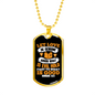 Let Love Christian Necklace Stainless Steel or 18k Gold Dog Tag 24" Chain-Express Your Love Gifts