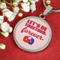 Let'S Be Together Forever Circle Necklace Stainless Steel or 18k Gold 18-22"-Express Your Love Gifts