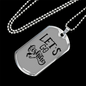 Let'S Go Fishing Necklace Stainless Steel or 18k Gold Dog Tag 24" Chain-Express Your Love Gifts