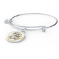 Let'S Grow Old Together Circle Pendant Bangle Stainless Steel or 18k Gold 18-22"-Express Your Love Gifts