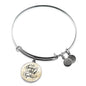 Let'S Grow Old Together Circle Pendant Bangle Stainless Steel or 18k Gold 18-22"-Express Your Love Gifts