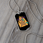 Let's Rock Horse Necklace Stainless Steel or 18k Gold Dog Tag 24" Chain-Express Your Love Gifts