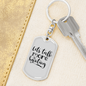 Let'S Talk More Hunter'S Keychain Gift Stainless Steel or 18k Gold Dog Tag Keyring-Express Your Love Gifts