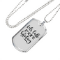 Let'S Talk More Hunting Necklace Stainless Steel or 18k Gold Dog Tag 24" Chain-Express Your Love Gifts