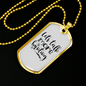 Let'S Talk More Hunting Necklace Stainless Steel or 18k Gold Dog Tag 24" Chain-Express Your Love Gifts