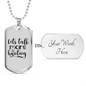 Let'S Talk More Hunting Necklace Stainless Steel or 18k Gold Dog Tag 24" Chain-Express Your Love Gifts