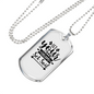 Let Your Dreams Christian Necklace Stainless Steel or 18k Gold Dog Tag 24" Chain-Express Your Love Gifts