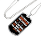 Let Your Heart Christian Necklace Stainless Steel or 18k Gold Dog Tag 24" Chain-Express Your Love Gifts