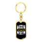Let Your Heart Lord Psalm 31:34 Keychain Stainless Steel or 18k Gold Dog Tag Keyring-Express Your Love Gifts